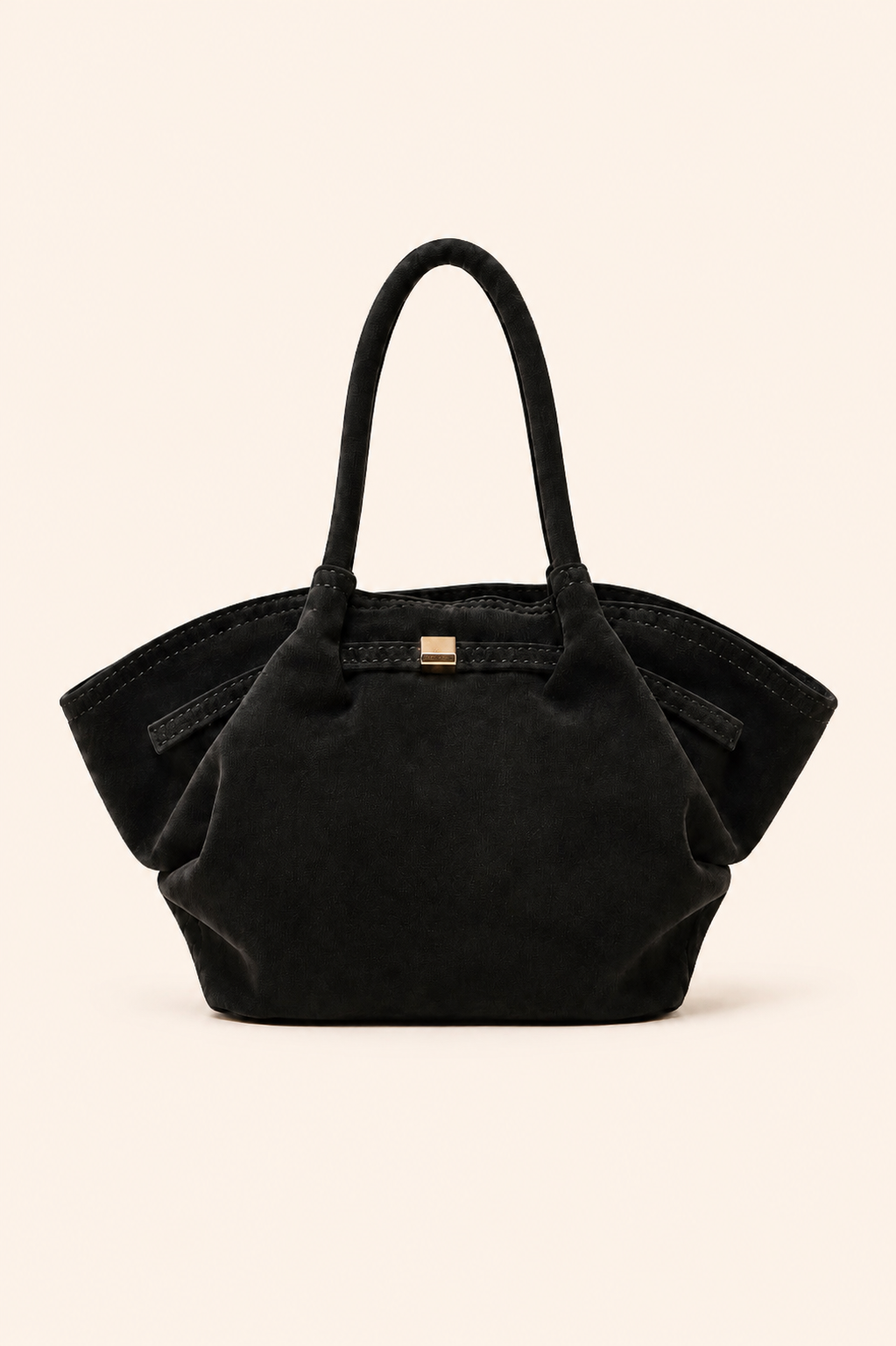 Émeline deri mini çanta - Black