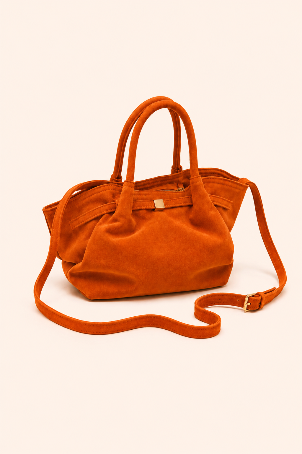 Émeline deri mini çanta - Orange