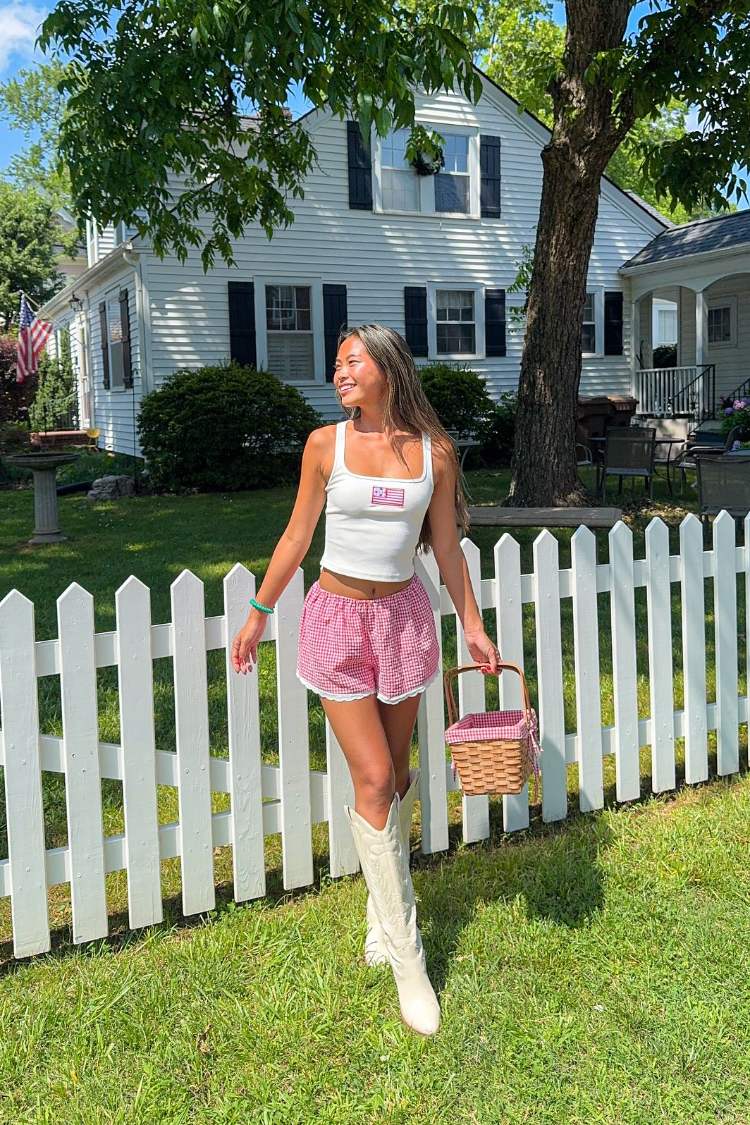 CAPRI VICHY SHORT