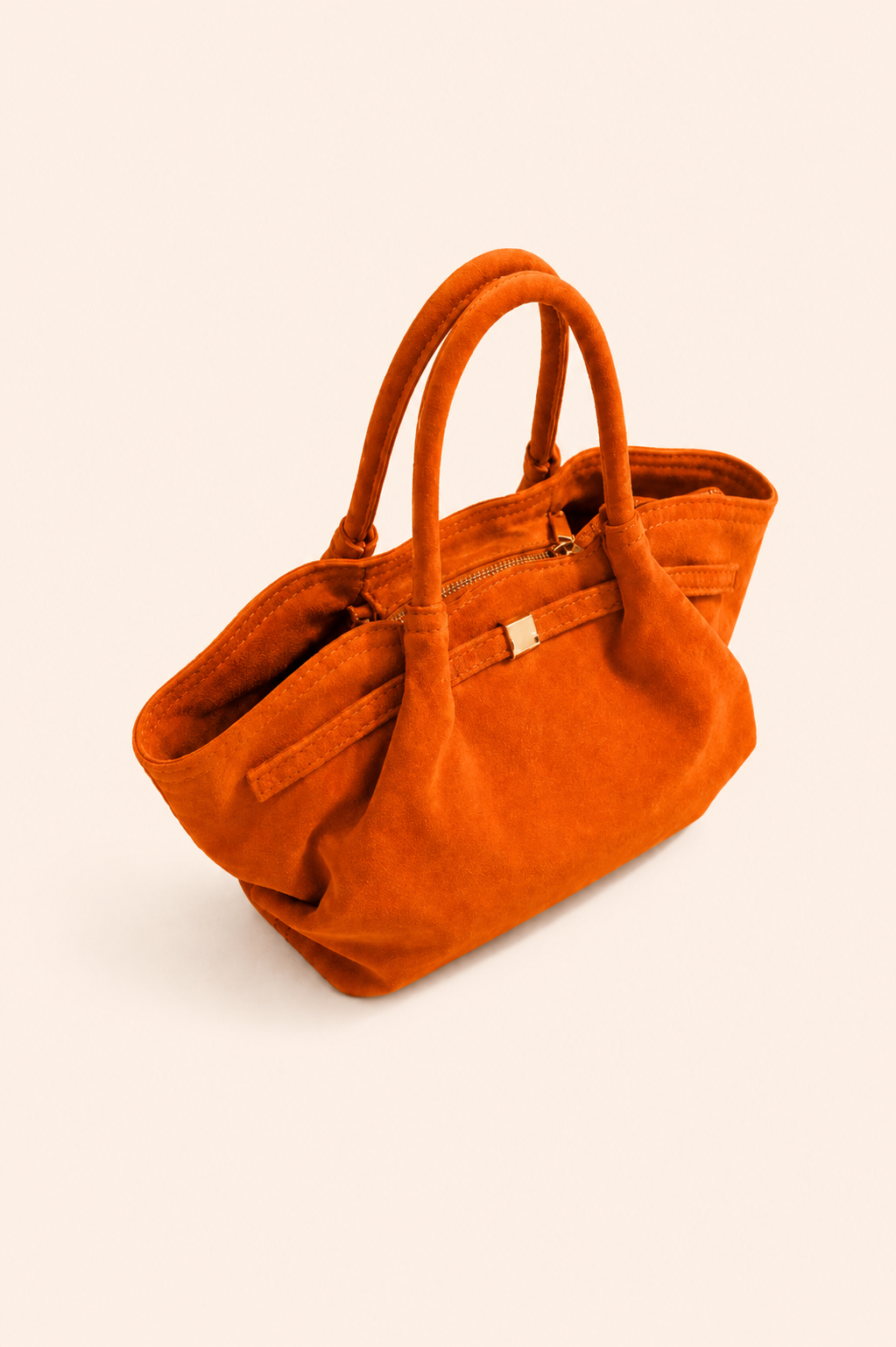 Émeline deri mini çanta - Orange