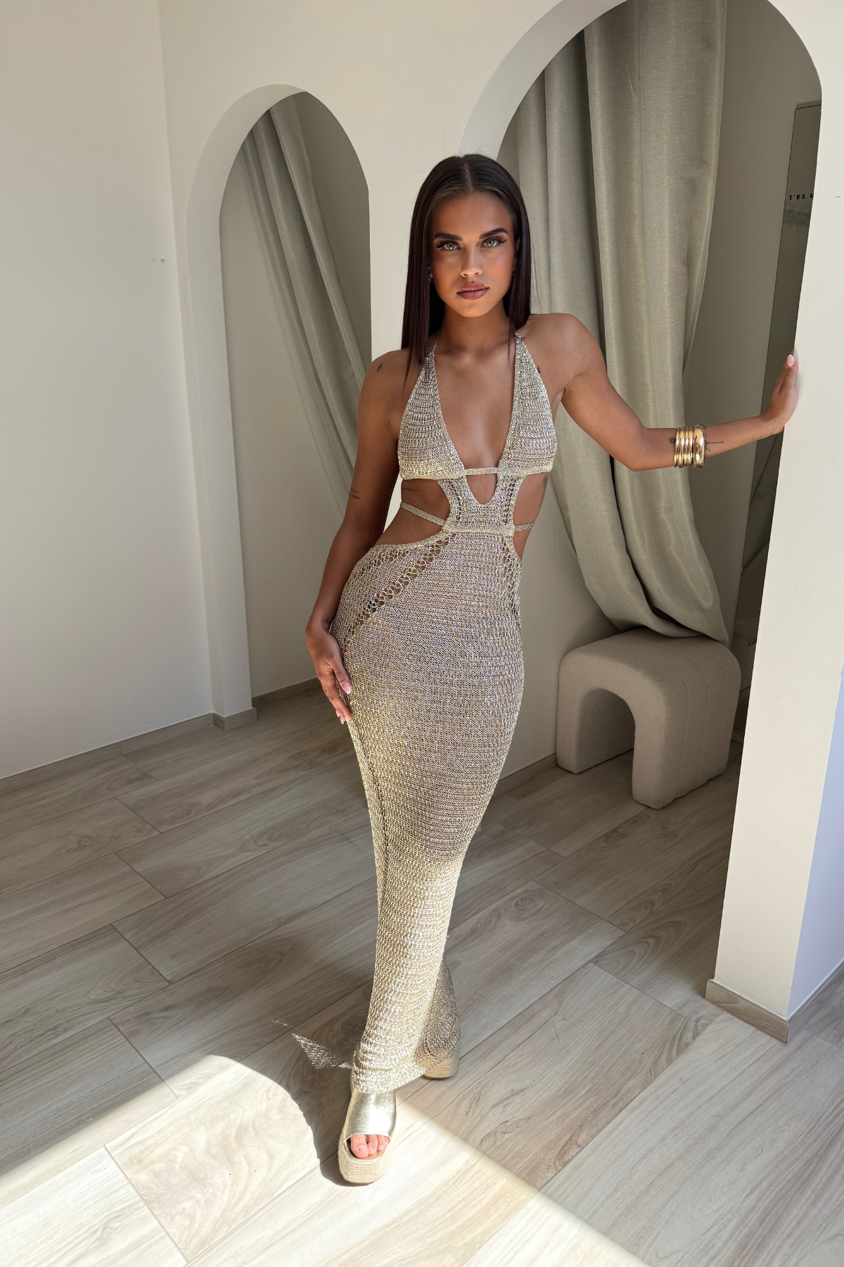 Naomi dress - Gold