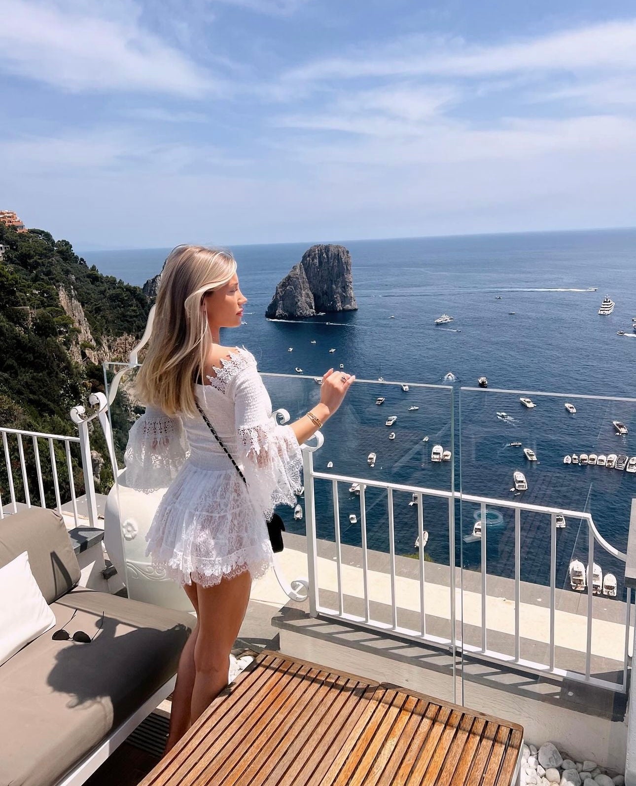 Antica Sartoria dantelli mini elbise