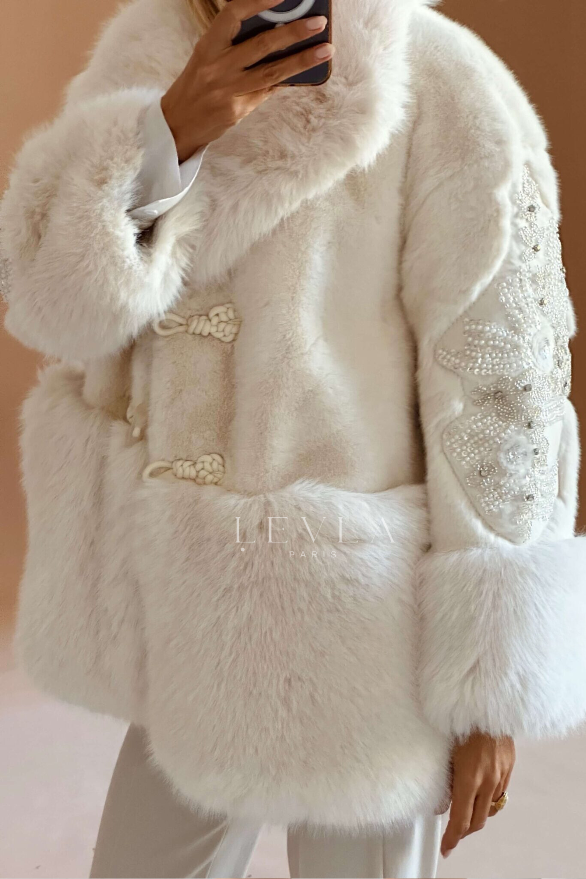 Azaka Paris ithal işlemeli kürk