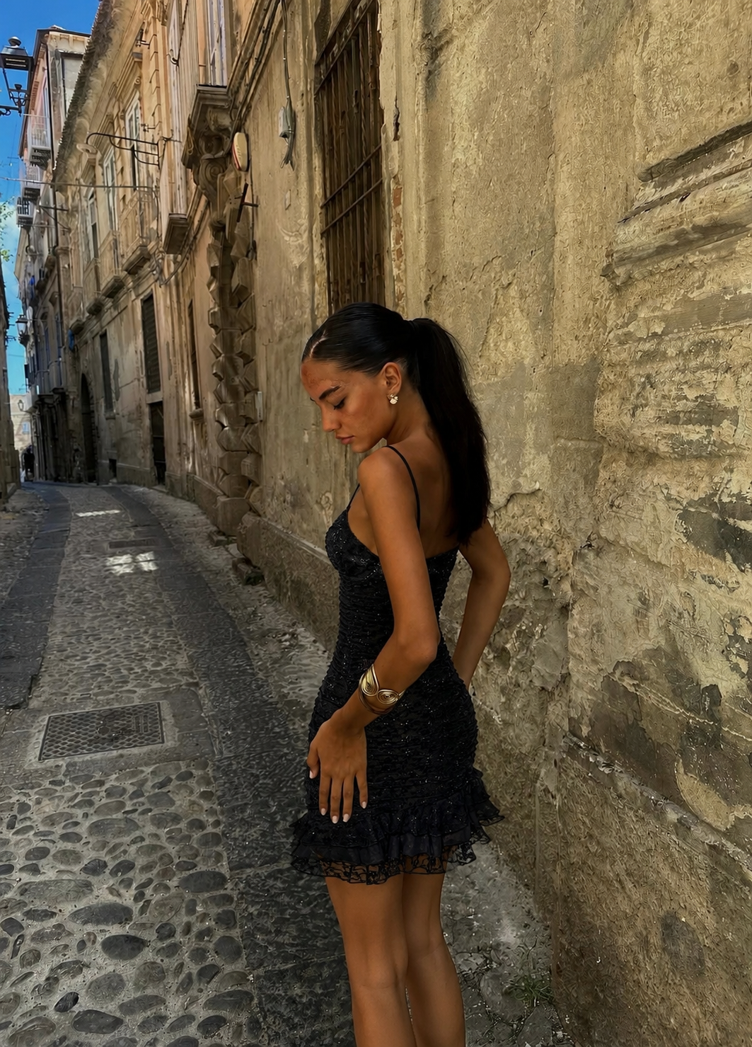 ELISA LACE MINI DRESS