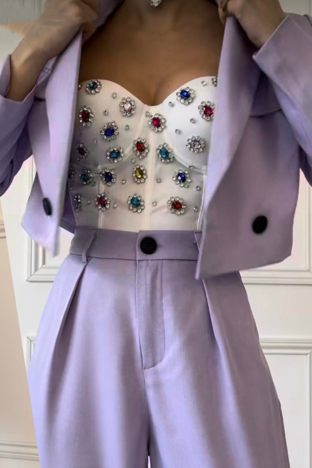 Taşlı Paris büstiyer