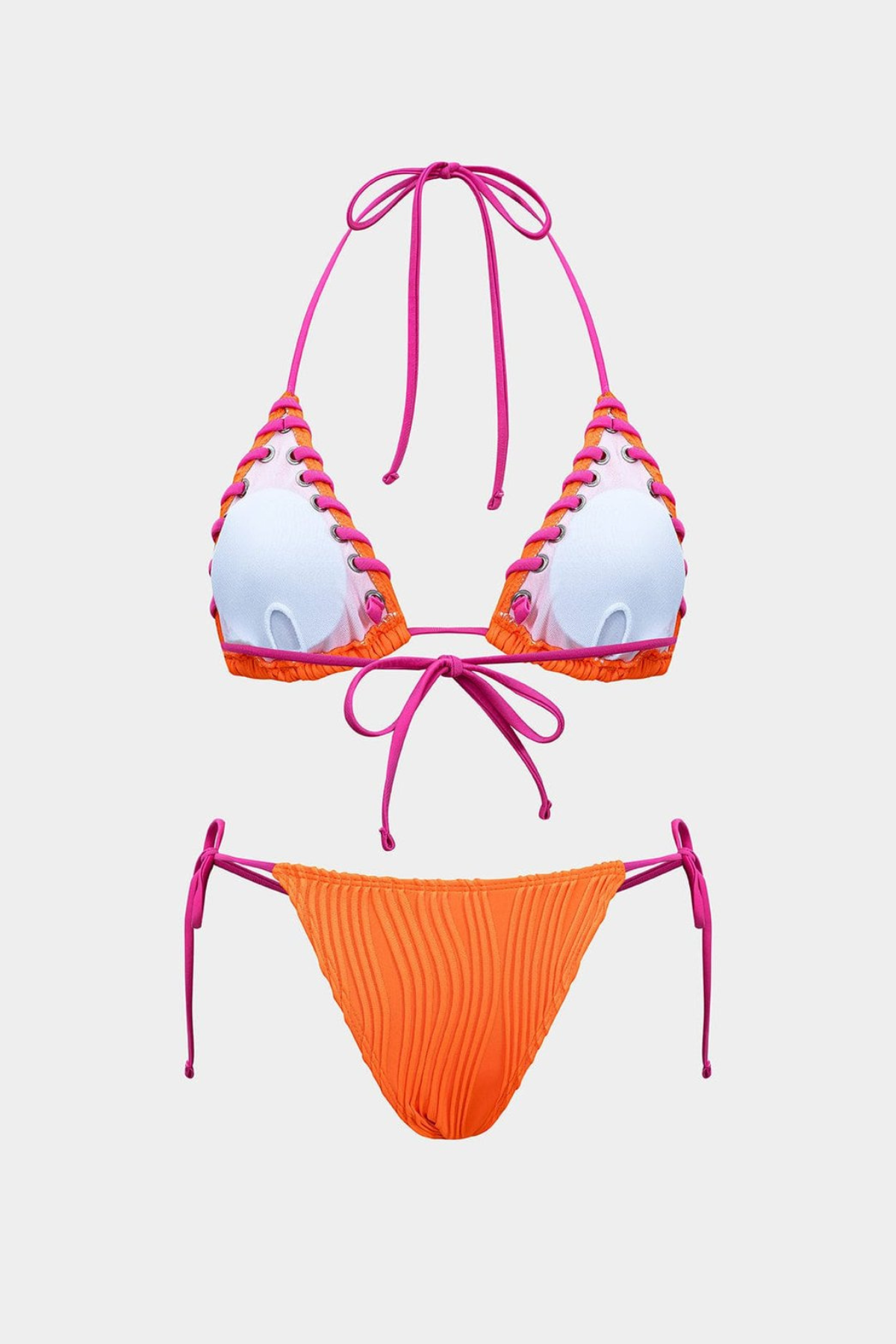 Neon Turuncu & Fuşya Bikini