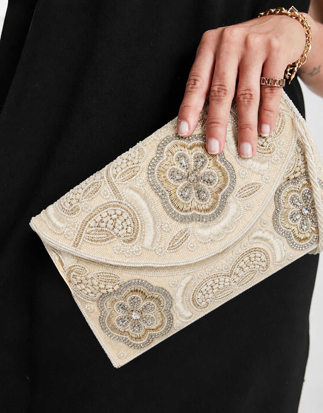 Bianca Clutch - Écru