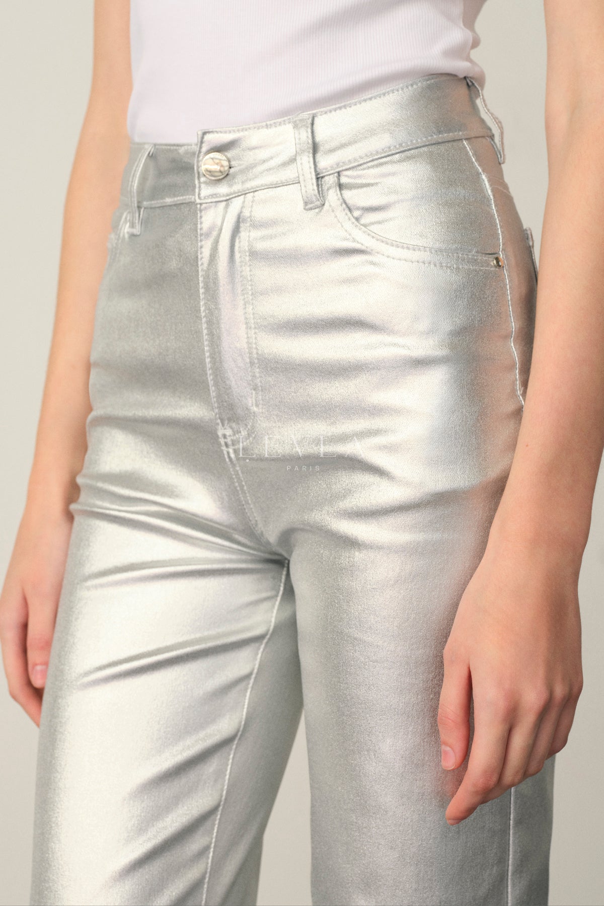 Silver düz kesim esnek pantolon