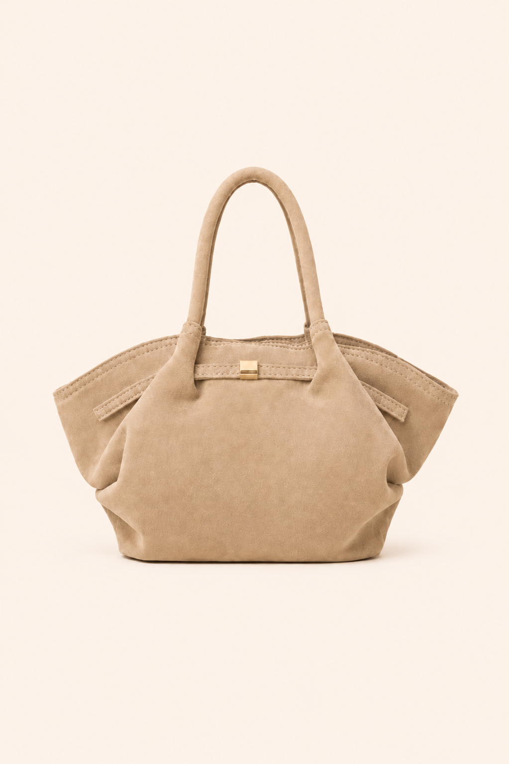Émeline deri mini çanta - Beige