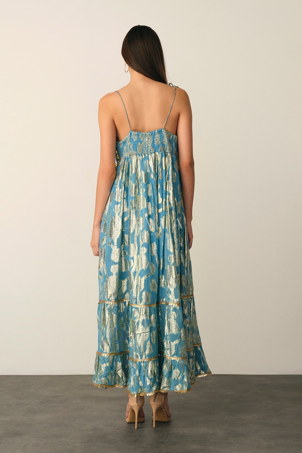 Crochet Long Dress - LEVLA PARIS