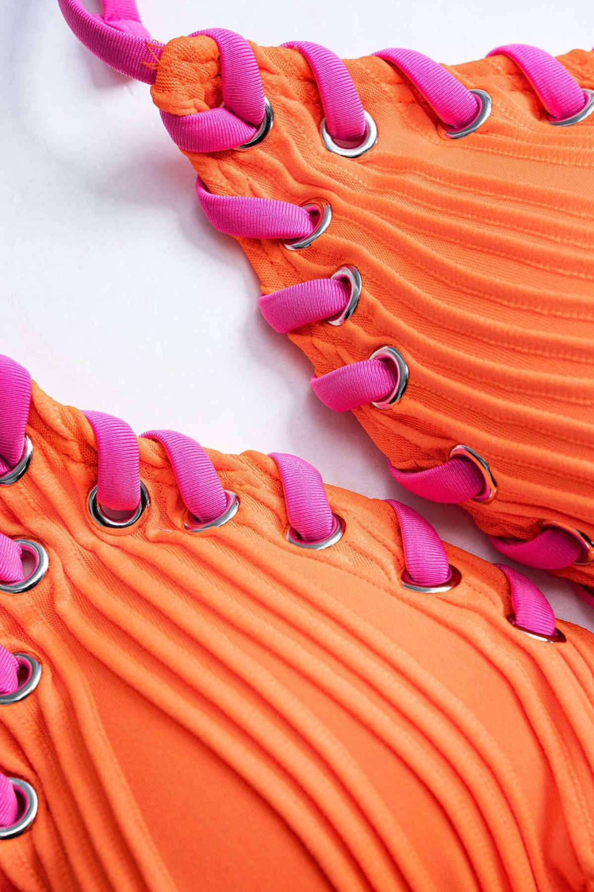Neon Turuncu & Fuşya Bikini
