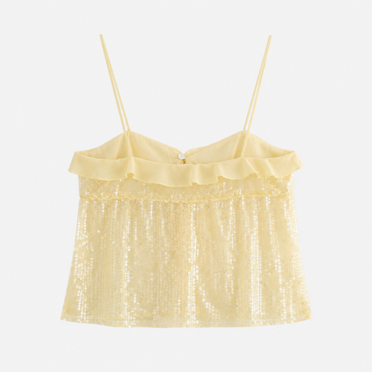 Glittery Sheer Strappy Blouse