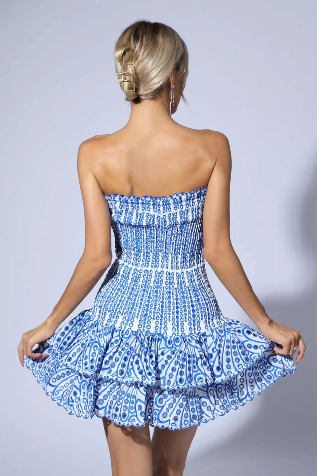 Mia mini elbise - Blue