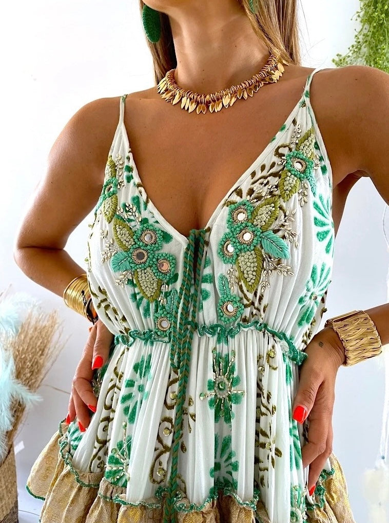 Bohemian tiered dress