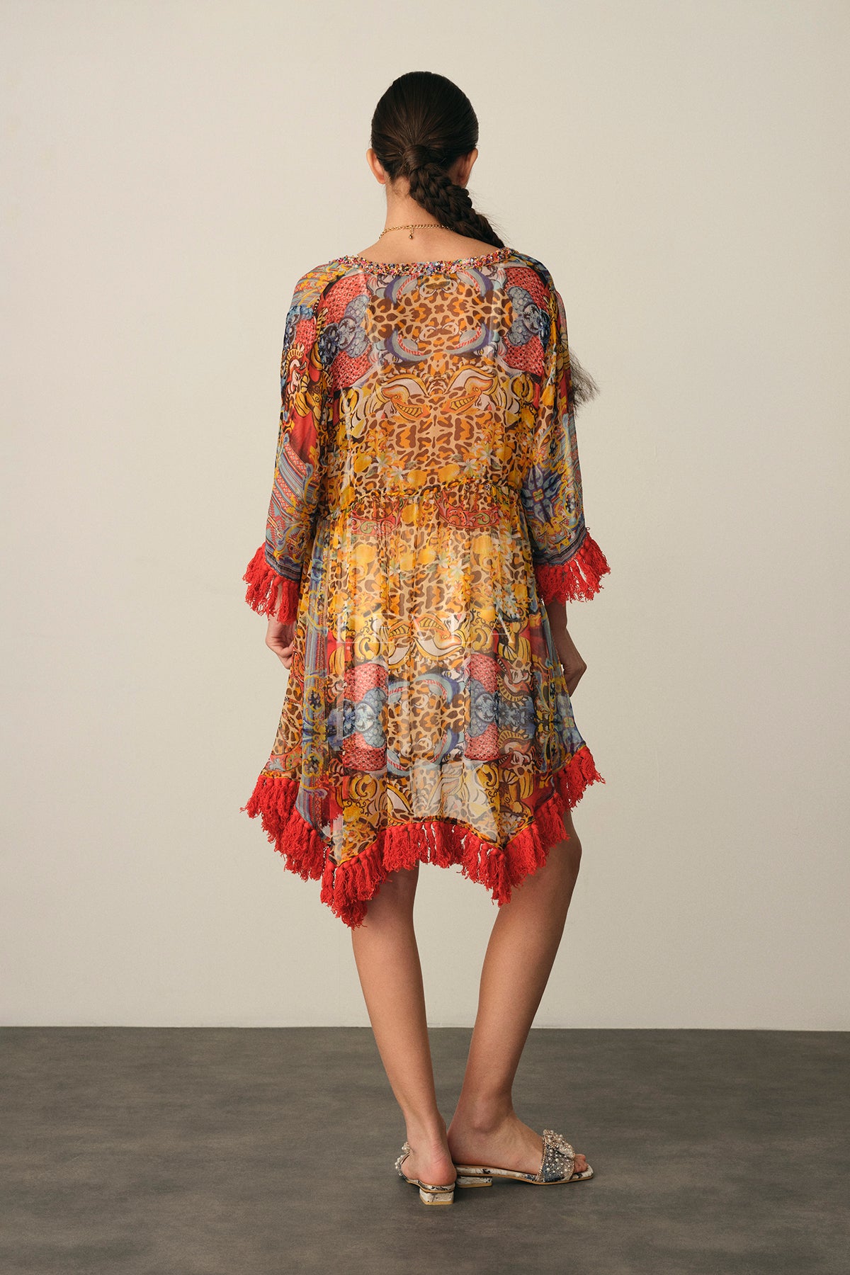 Saçaklı kimono