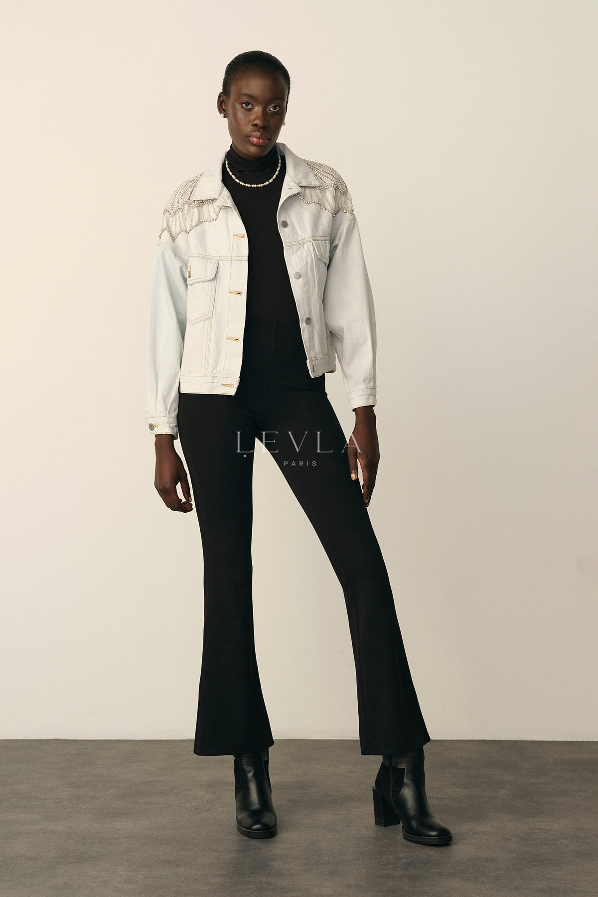 LUXURY STONE DENIM JACKET