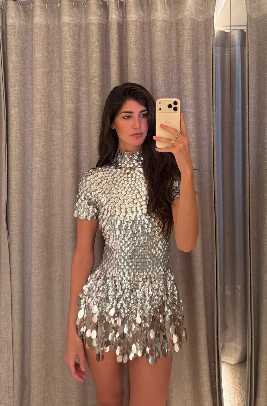 NALA DRESS - SILVER