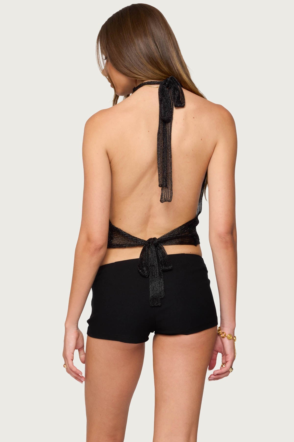 SOLÉA BLACK LUREX TOP