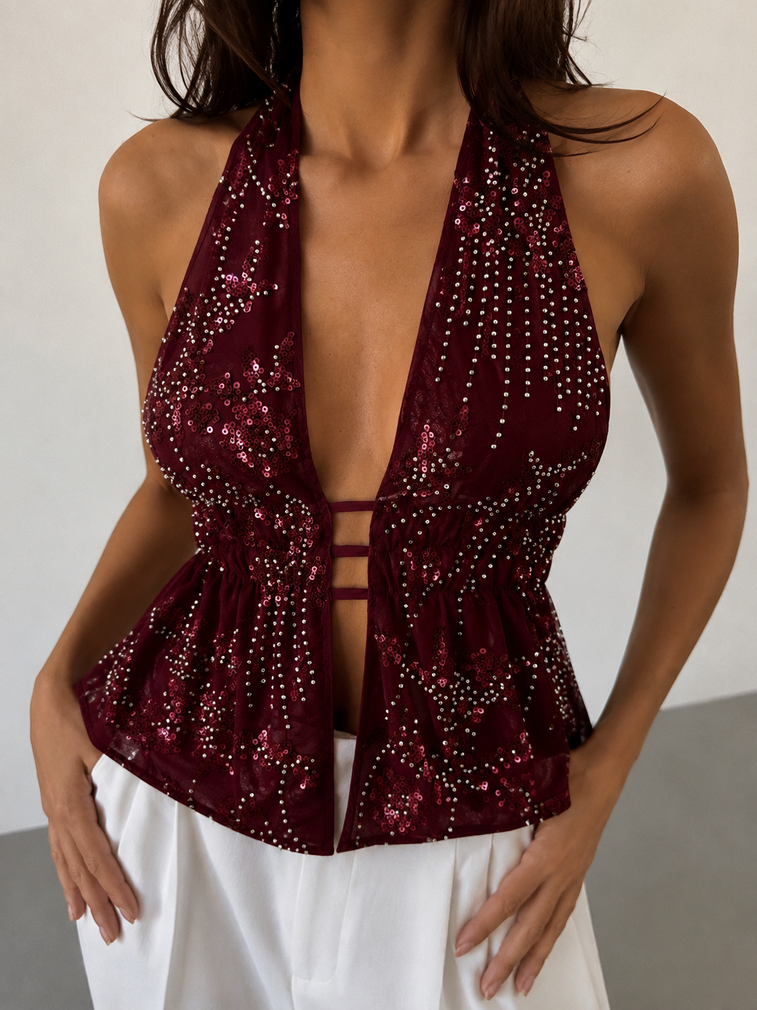 Solène Top - Cherry