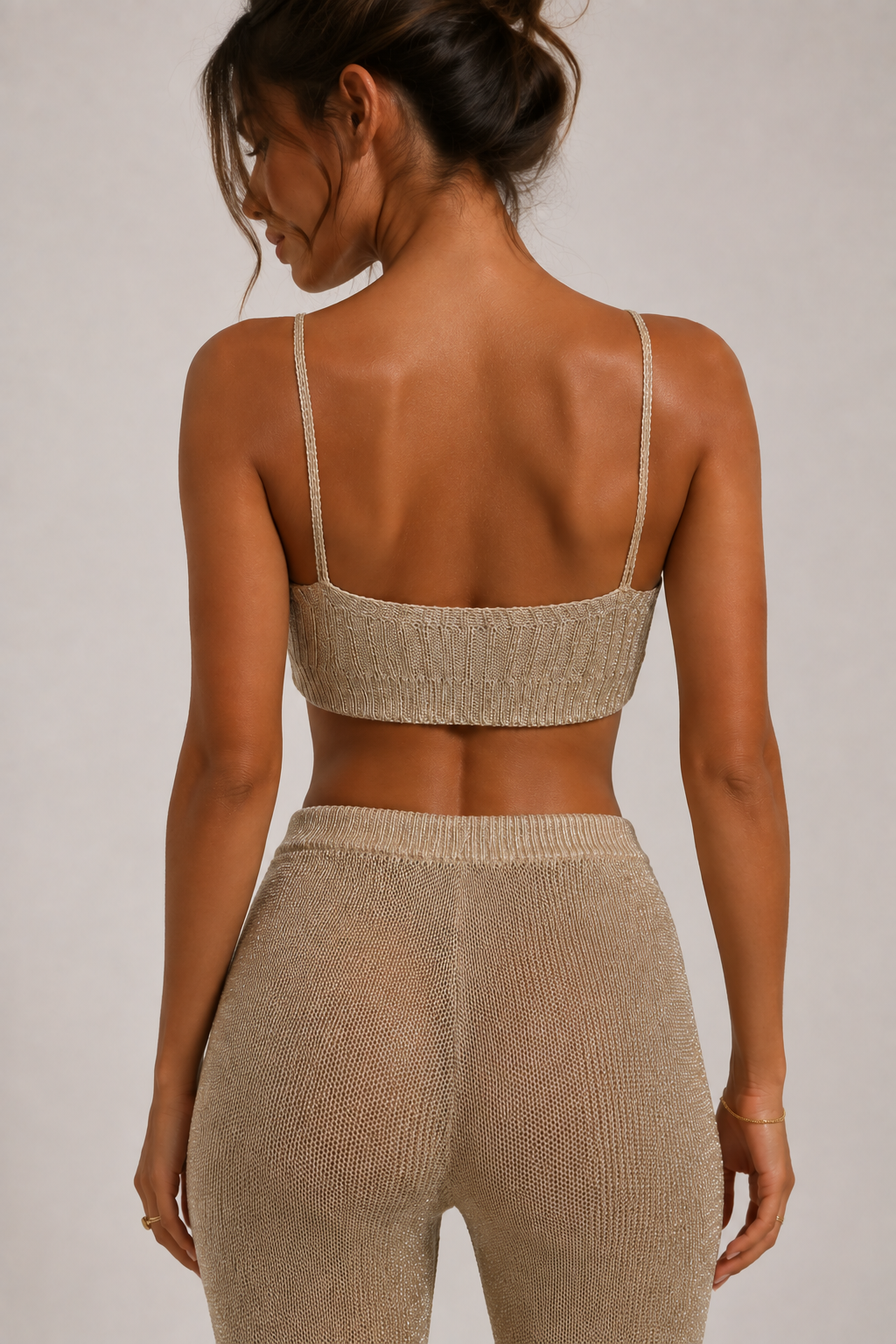 Marjorie Golden Crop Top