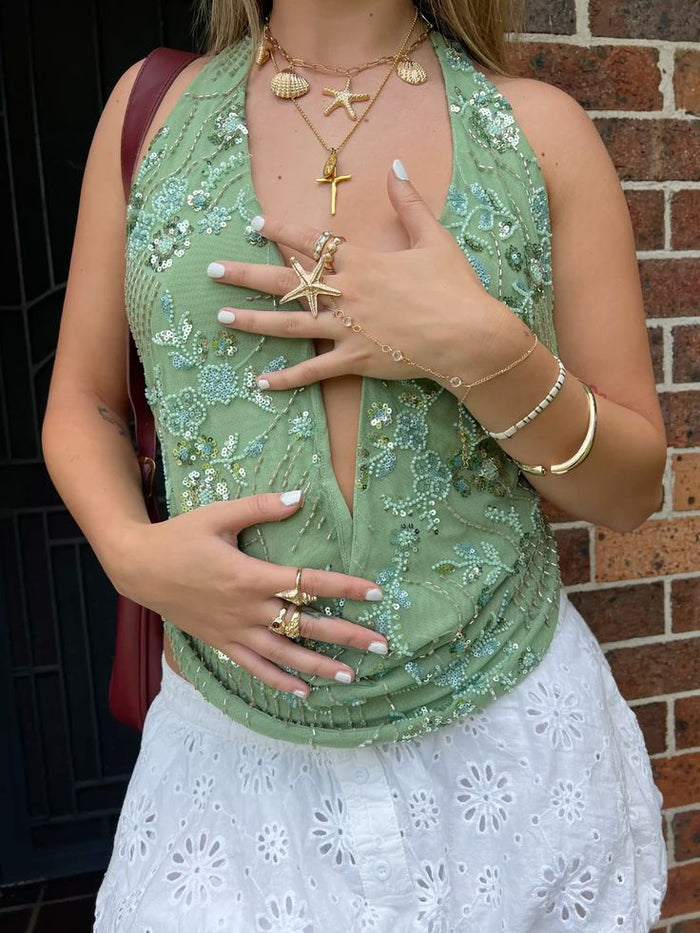 LIORA RIVIERA TOP - GREEN