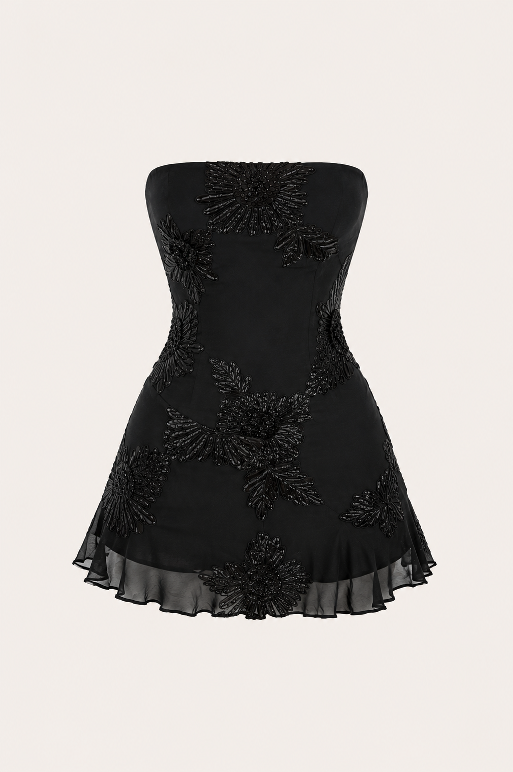 Isaline straplez mini dress - Black