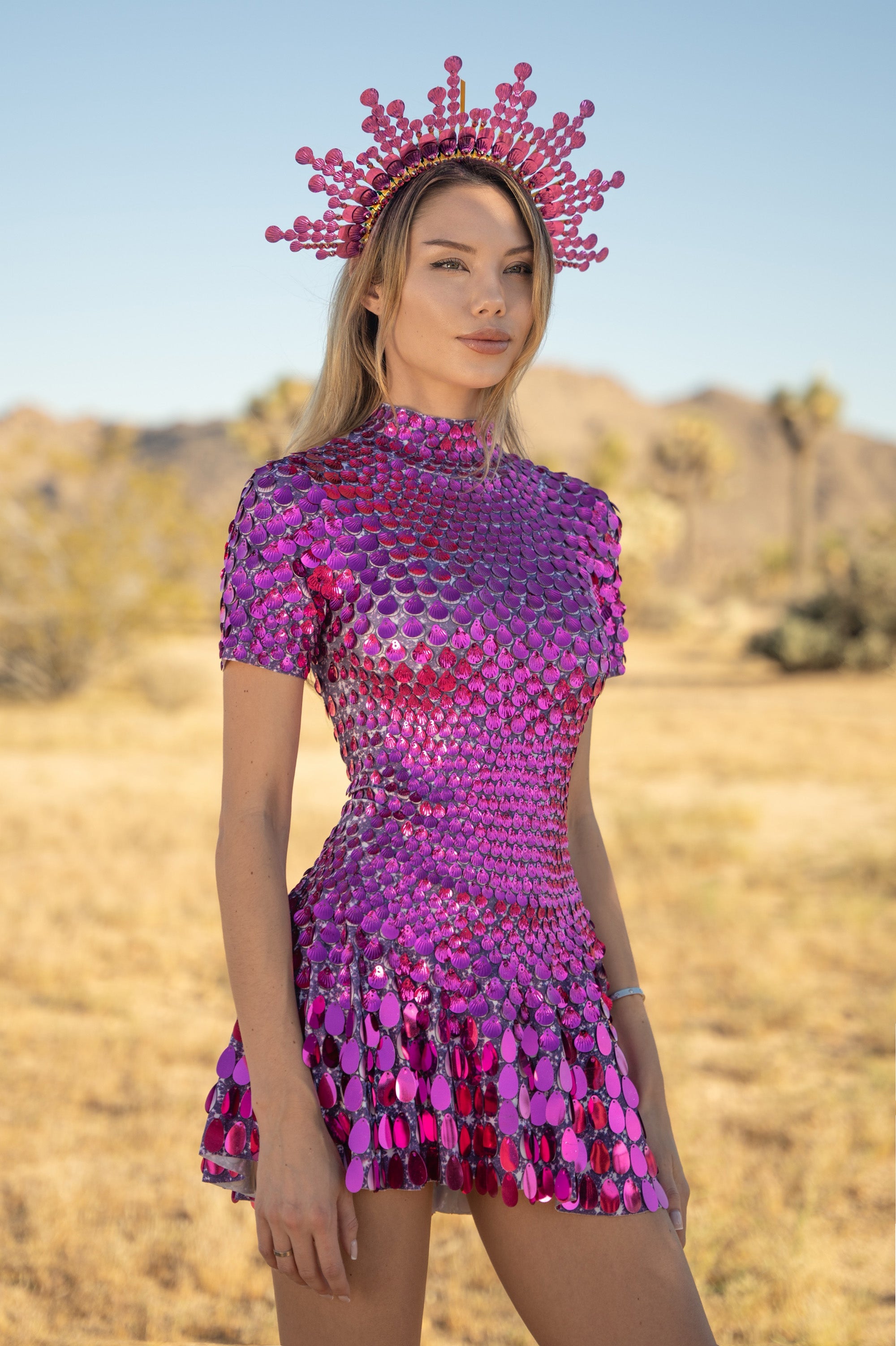 NALA DRESS - FUSCHIA