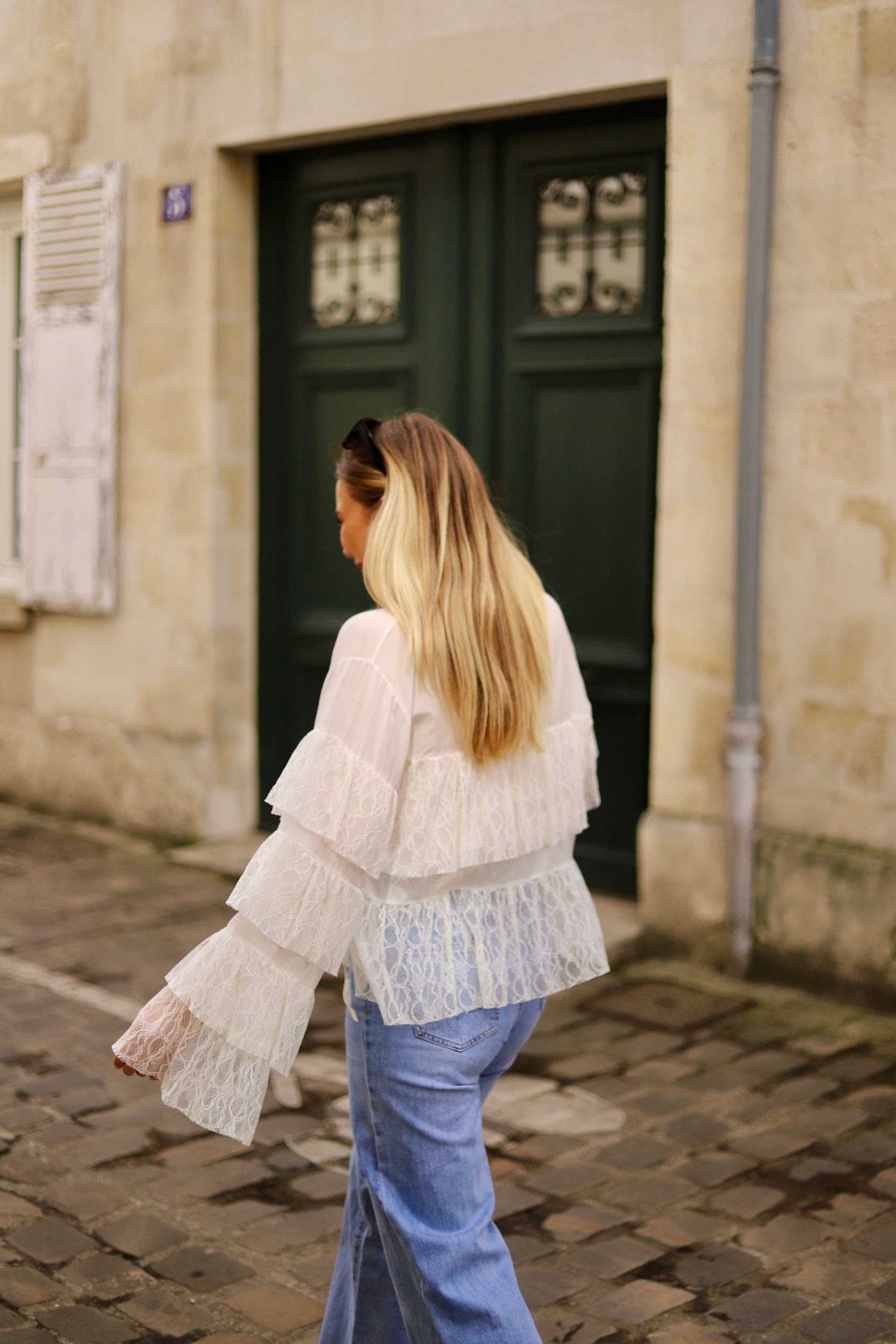ALBA LACE RIVIERA BLOUSE