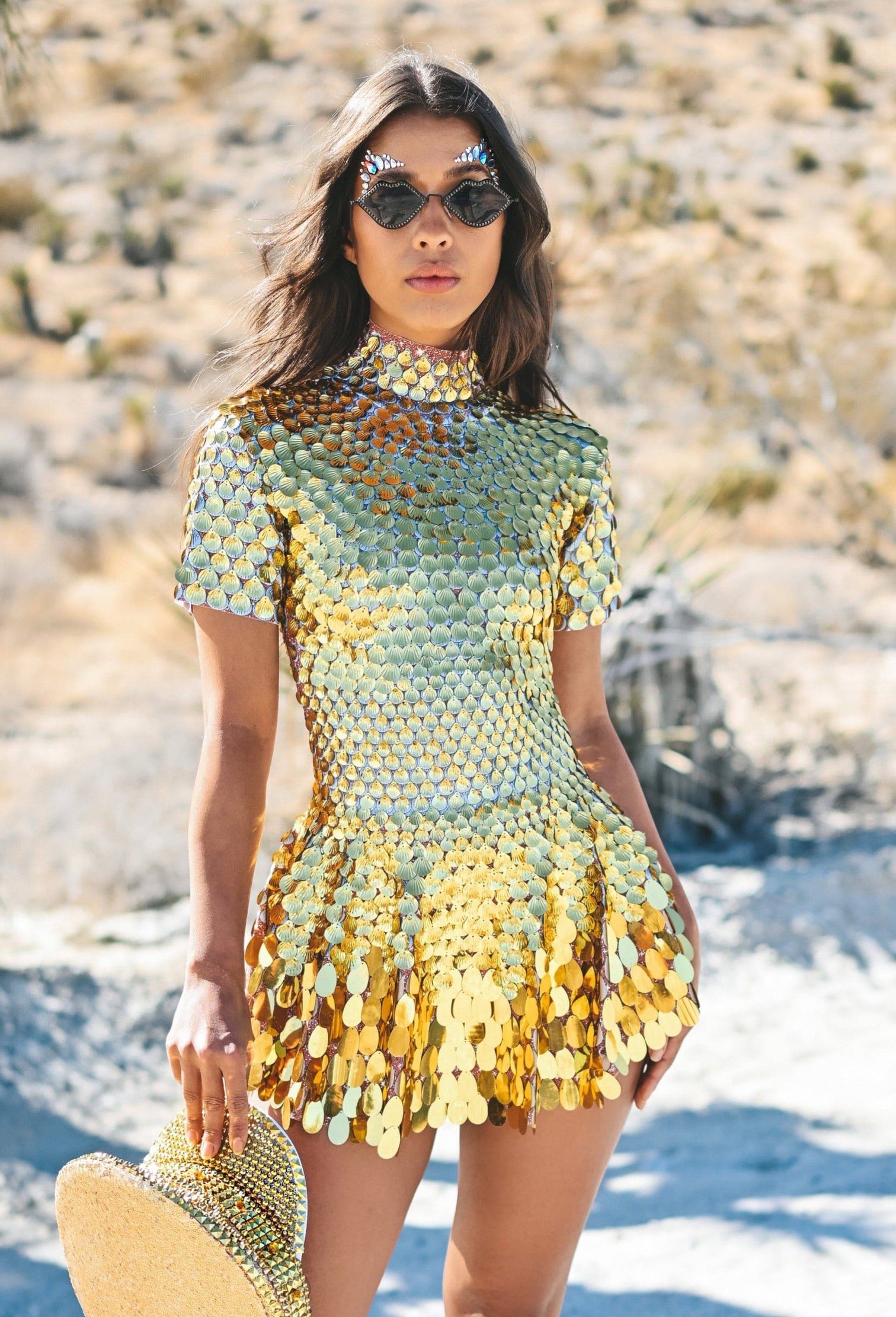 NALA DRESS - GOLD