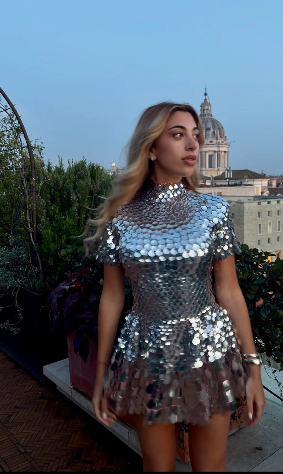 NALA DRESS - SILVER