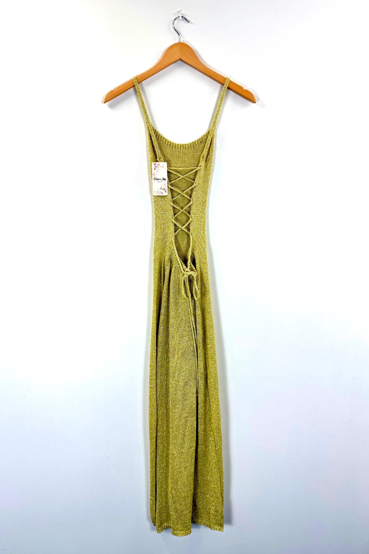 Golden maxi elbise