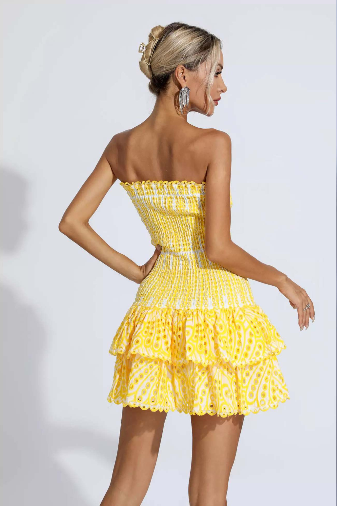 Mia mini elbise - Yellow