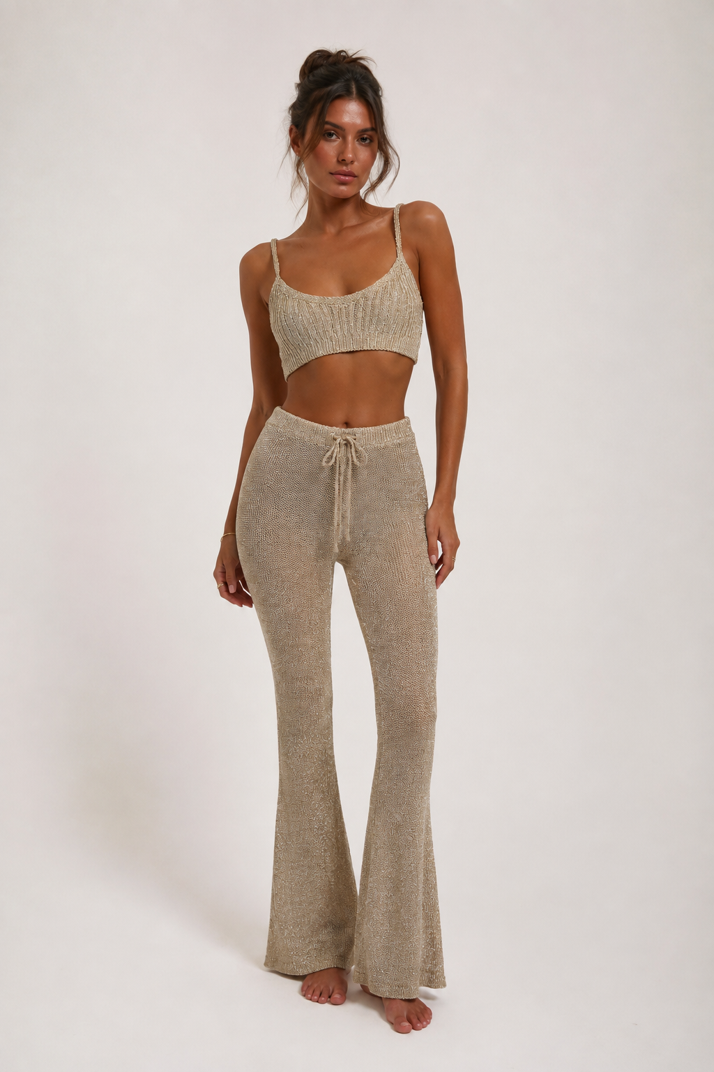 Marjorie Golden Crop Top