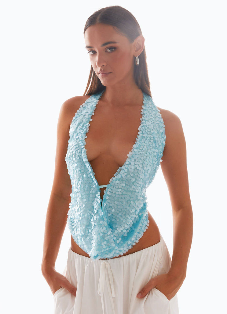 LIGHT BLUE TOP
