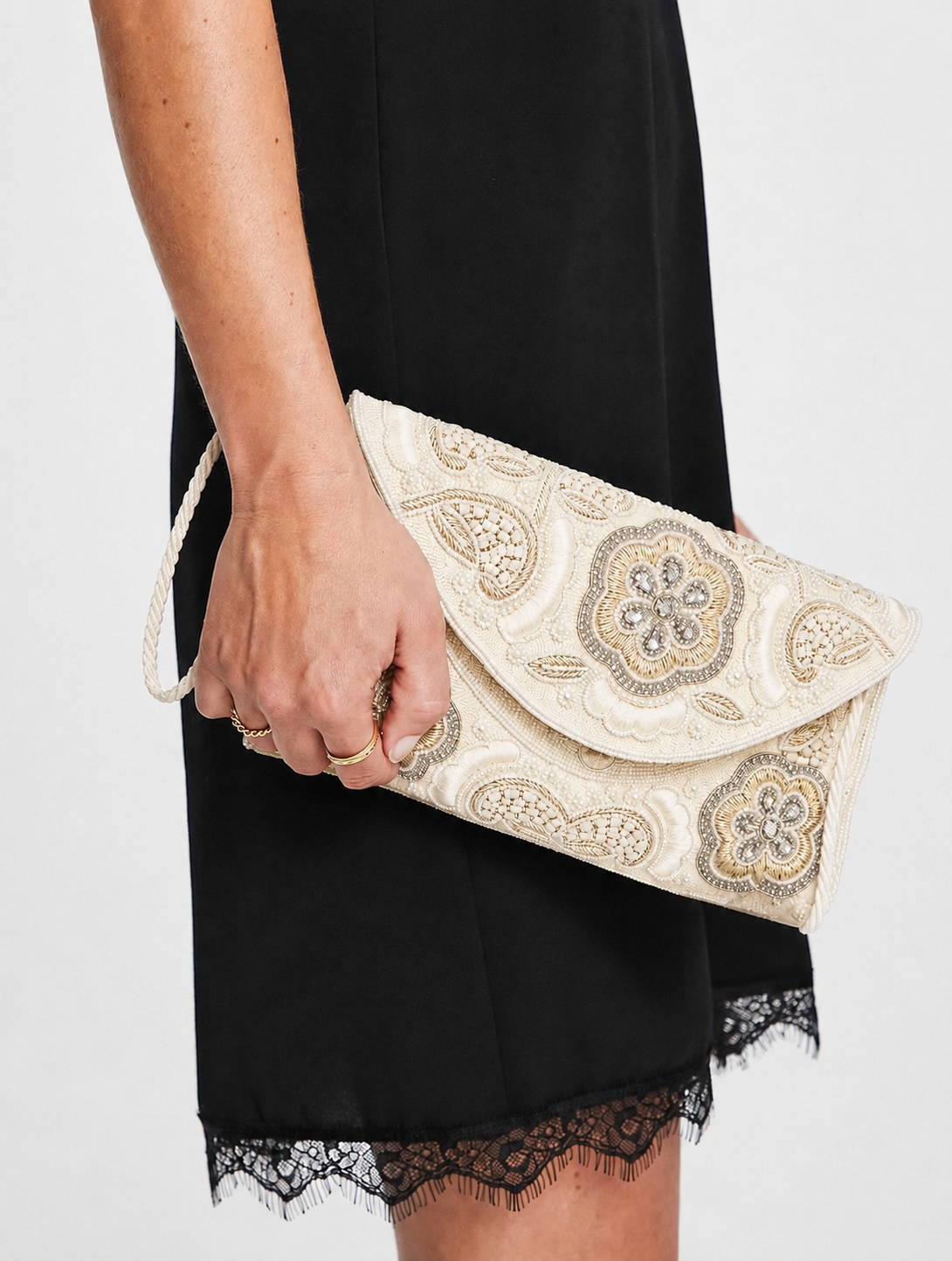Bianca Clutch - Écru