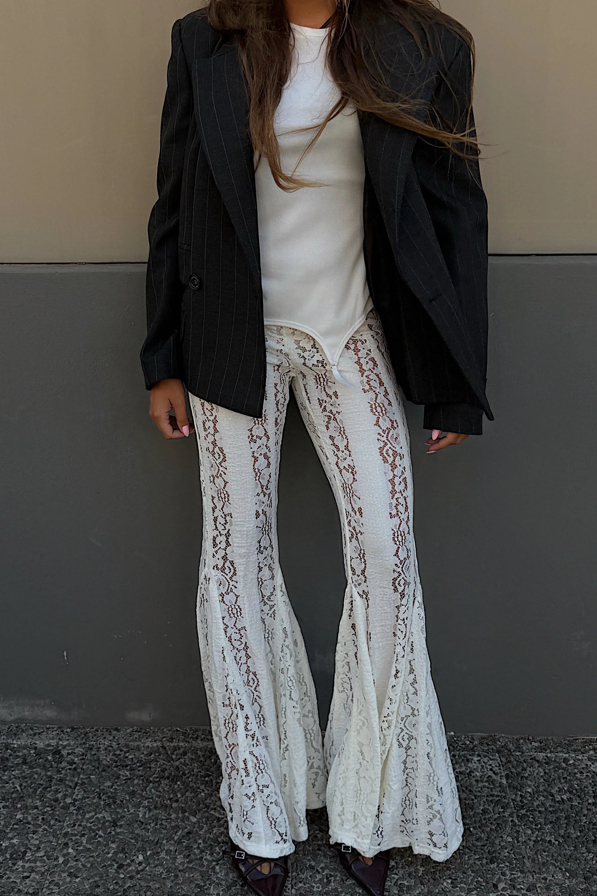 PALOMA LACE FLARE PANTS