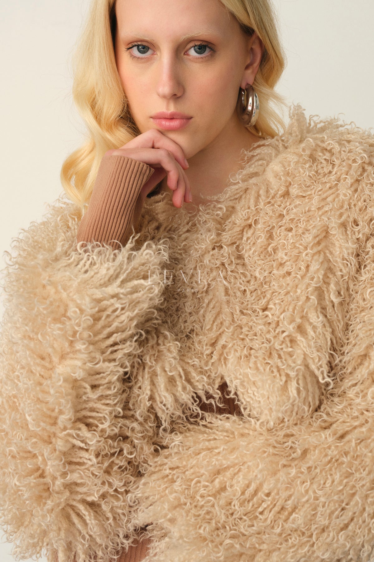 Faux fur ceket