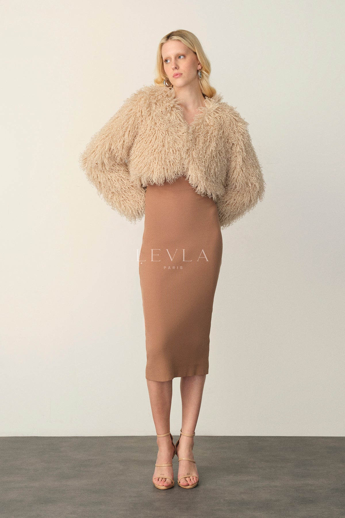 Faux fur ceket