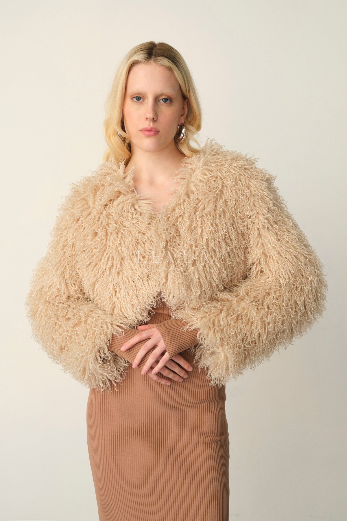 Faux fur ceket